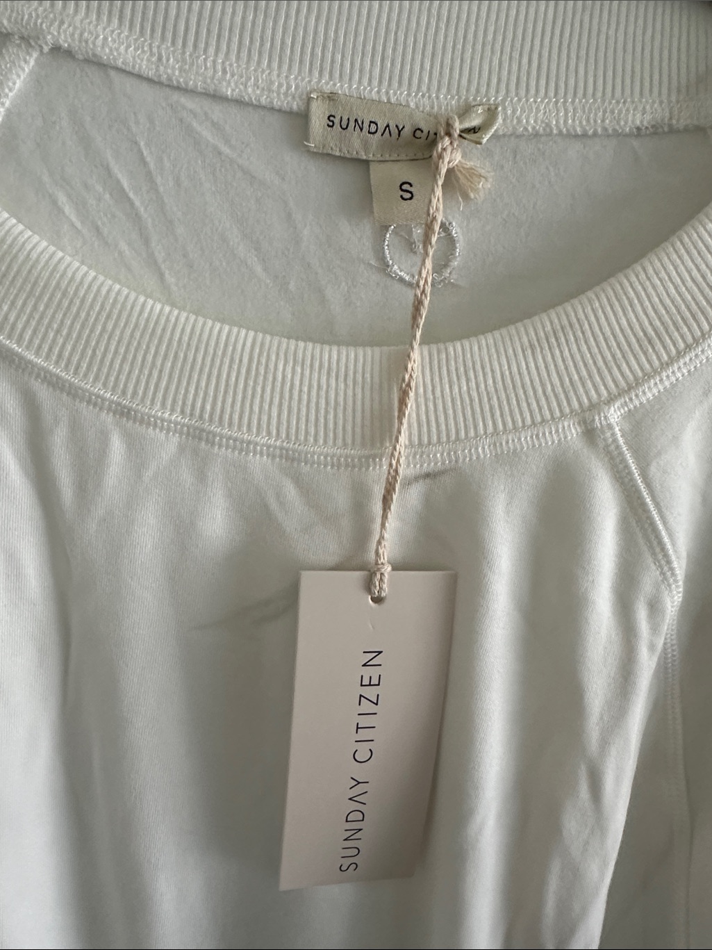 Sunday Citizen White Pullover Long-Sleeve Top — image 2 of 3